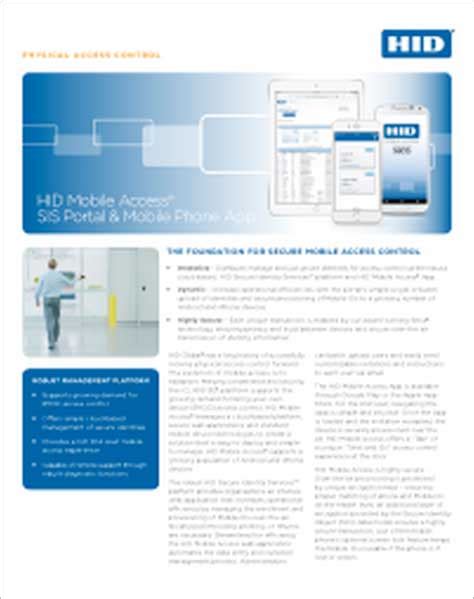 hid mobile access data sheet